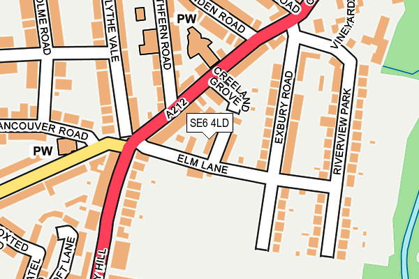 SE6 4LD map - OS OpenMap – Local (Ordnance Survey)