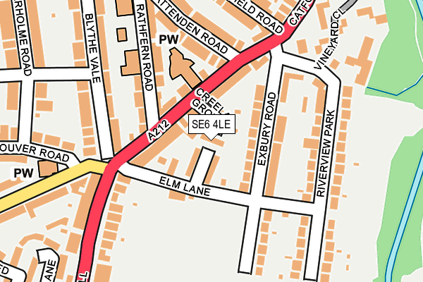 SE6 4LE map - OS OpenMap – Local (Ordnance Survey)