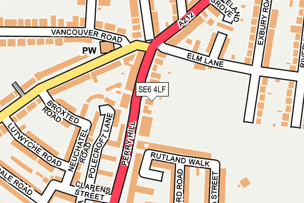SE6 4LF map - OS OpenMap – Local (Ordnance Survey)