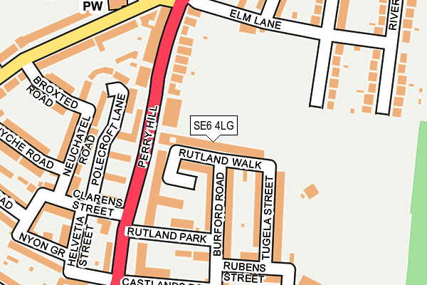 SE6 4LG map - OS OpenMap – Local (Ordnance Survey)