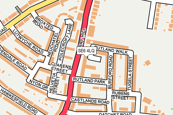 SE6 4LQ map - OS OpenMap – Local (Ordnance Survey)