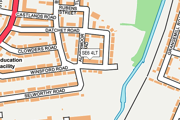 SE6 4LT map - OS OpenMap – Local (Ordnance Survey)