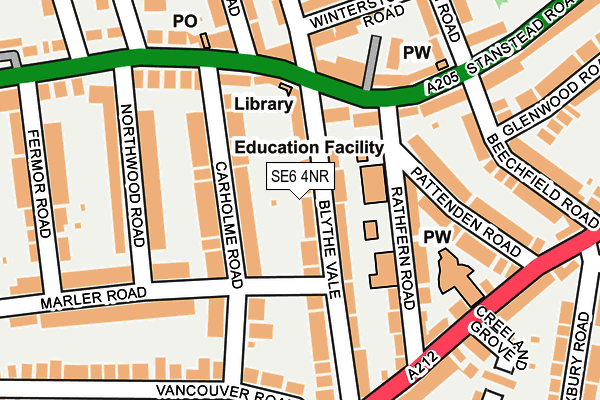 SE6 4NR map - OS OpenMap – Local (Ordnance Survey)
