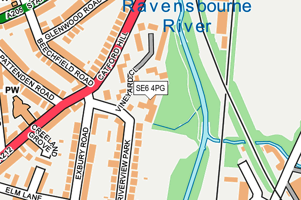 SE6 4PG map - OS OpenMap – Local (Ordnance Survey)