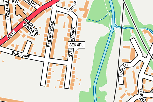 SE6 4PL map - OS OpenMap – Local (Ordnance Survey)