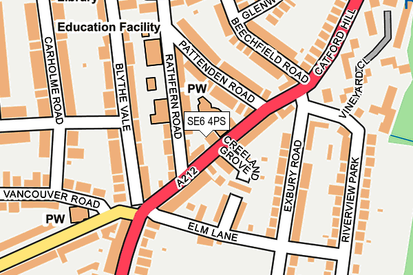 SE6 4PS map - OS OpenMap – Local (Ordnance Survey)