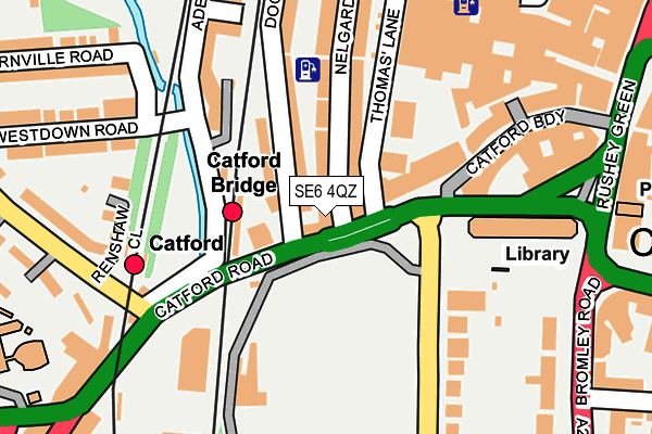 SE6 4QZ map - OS OpenMap – Local (Ordnance Survey)