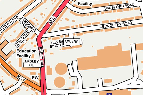 SE6 4RS map - OS OpenMap – Local (Ordnance Survey)