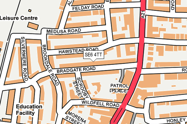 SE6 4TT map - OS OpenMap – Local (Ordnance Survey)