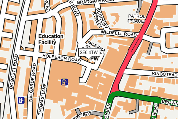 SE6 4TW map - OS OpenMap – Local (Ordnance Survey)