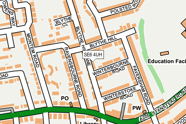SE6 4UH map - OS OpenMap – Local (Ordnance Survey)