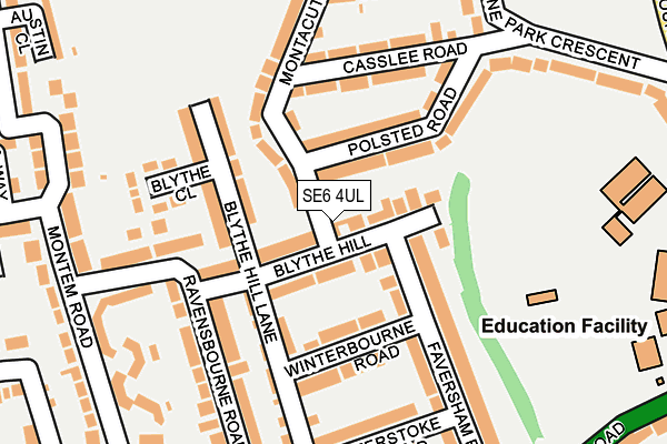 SE6 4UL map - OS OpenMap – Local (Ordnance Survey)