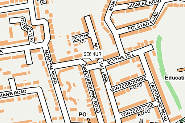 SE6 4UR map - OS OpenMap – Local (Ordnance Survey)