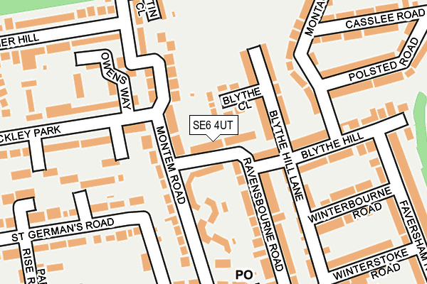 SE6 4UT map - OS OpenMap – Local (Ordnance Survey)