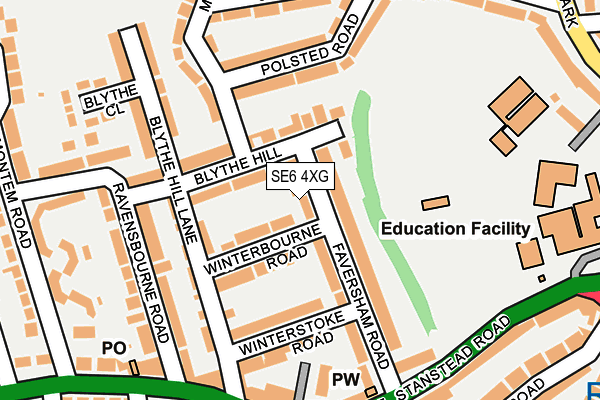 SE6 4XG map - OS OpenMap – Local (Ordnance Survey)