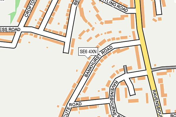 SE6 4XN map - OS OpenMap – Local (Ordnance Survey)