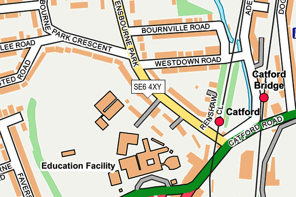 SE6 4XY map - OS OpenMap – Local (Ordnance Survey)