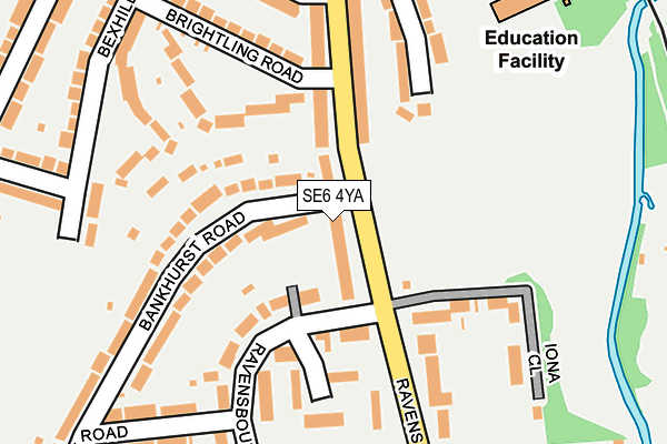 SE6 4YA map - OS OpenMap – Local (Ordnance Survey)