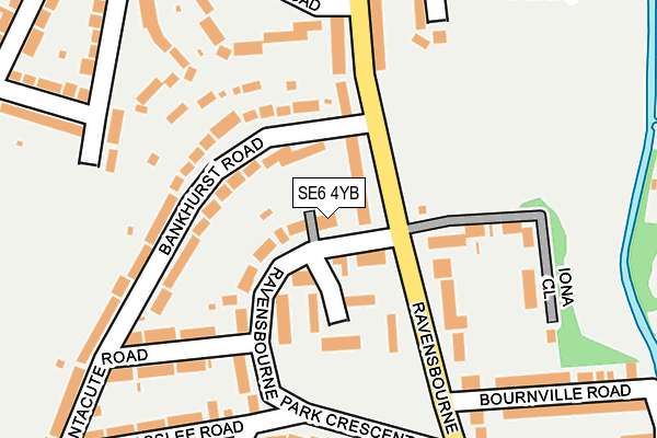 SE6 4YB map - OS OpenMap – Local (Ordnance Survey)