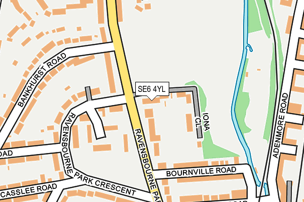 SE6 4YL map - OS OpenMap – Local (Ordnance Survey)
