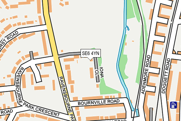SE6 4YN map - OS OpenMap – Local (Ordnance Survey)