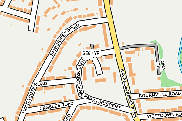 SE6 4YP map - OS OpenMap – Local (Ordnance Survey)