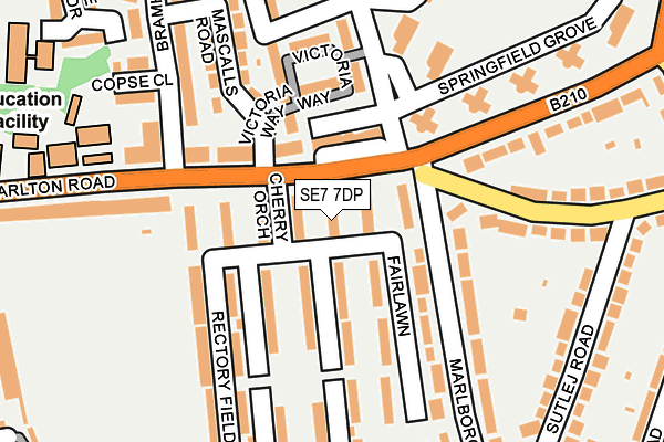 SE7 7DP map - OS OpenMap – Local (Ordnance Survey)