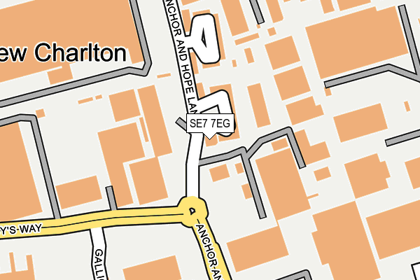 SE7 7EG map - OS OpenMap – Local (Ordnance Survey)