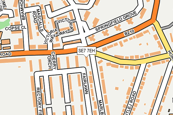 SE7 7EH map - OS OpenMap – Local (Ordnance Survey)