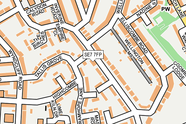 SE7 7FP map - OS OpenMap – Local (Ordnance Survey)