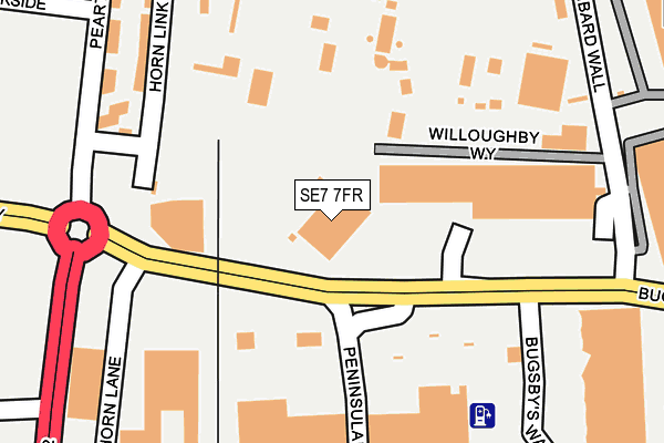 SE7 7FR map - OS OpenMap – Local (Ordnance Survey)