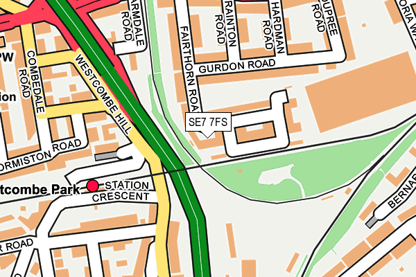 SE7 7FS map - OS OpenMap – Local (Ordnance Survey)