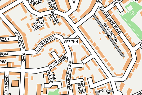 SE7 7HN map - OS OpenMap – Local (Ordnance Survey)