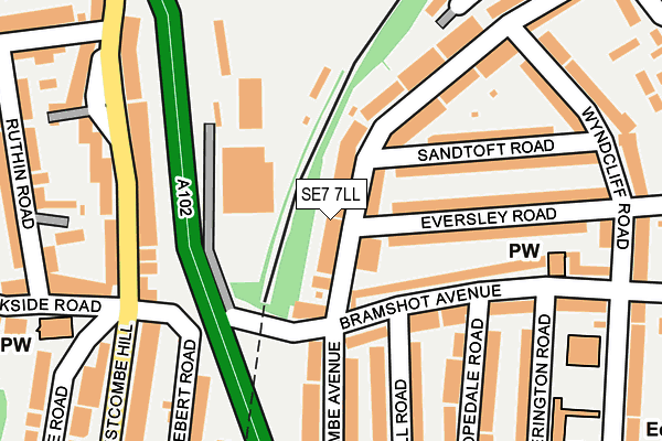 SE7 7LL map - OS OpenMap – Local (Ordnance Survey)
