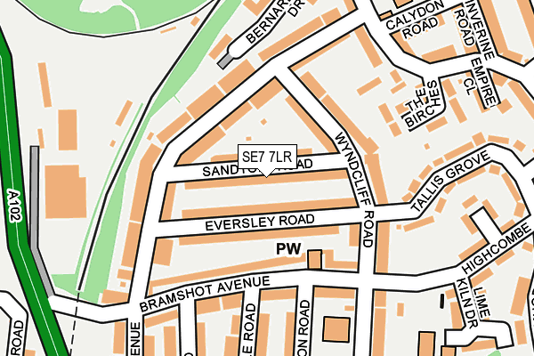 SE7 7LR map - OS OpenMap – Local (Ordnance Survey)