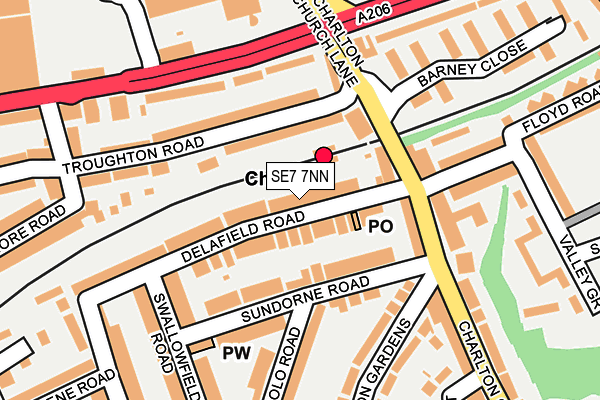SE7 7NN map - OS OpenMap – Local (Ordnance Survey)