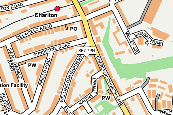 SE7 7PN map - OS OpenMap – Local (Ordnance Survey)