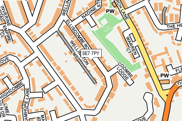 SE7 7PY map - OS OpenMap – Local (Ordnance Survey)