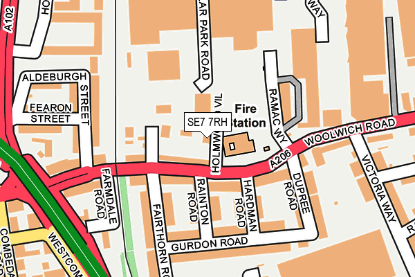 SE7 7RH map - OS OpenMap – Local (Ordnance Survey)