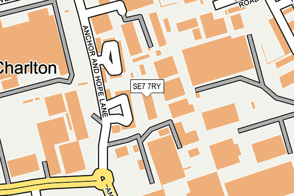 SE7 7RY map - OS OpenMap – Local (Ordnance Survey)