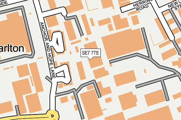 SE7 7TE map - OS OpenMap – Local (Ordnance Survey)