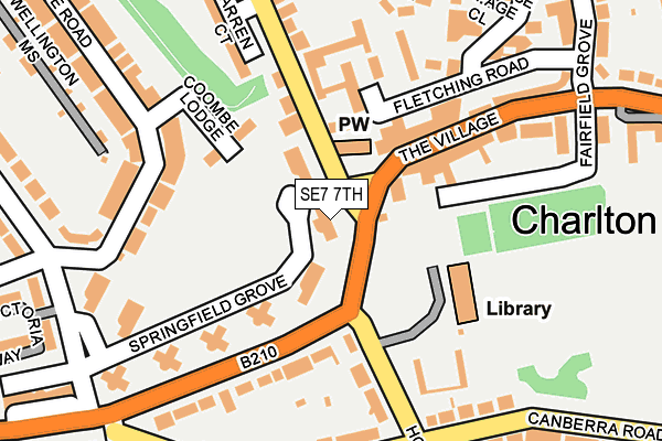 SE7 7TH map - OS OpenMap – Local (Ordnance Survey)