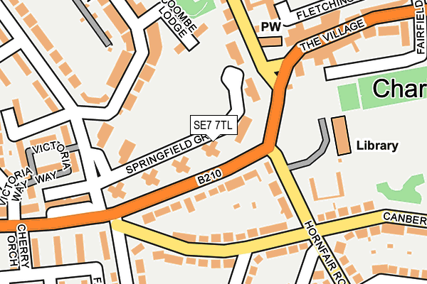 SE7 7TL map - OS OpenMap – Local (Ordnance Survey)