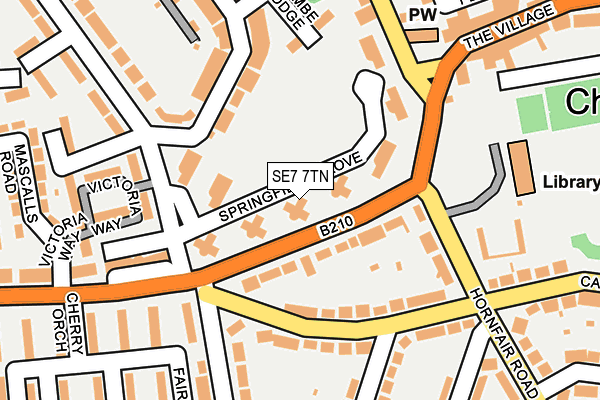 SE7 7TN map - OS OpenMap – Local (Ordnance Survey)