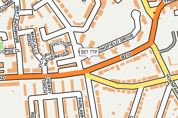 SE7 7TP map - OS OpenMap – Local (Ordnance Survey)