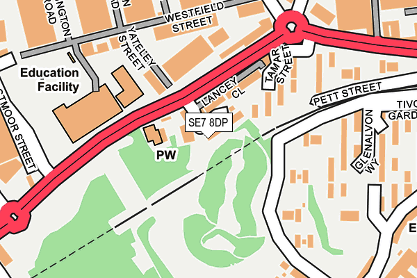 SE7 8DP map - OS OpenMap – Local (Ordnance Survey)