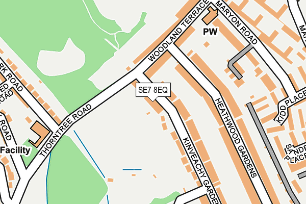 SE7 8EQ map - OS OpenMap – Local (Ordnance Survey)