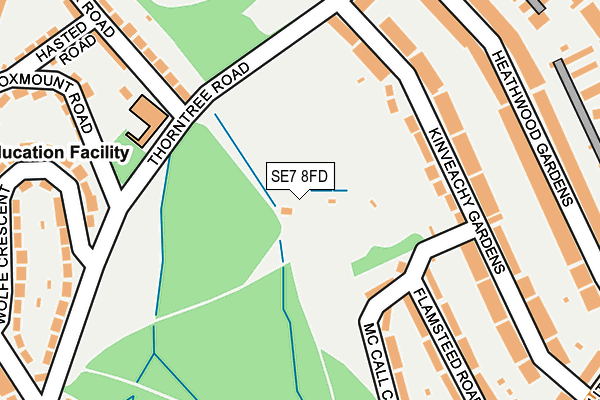 SE7 8FD map - OS OpenMap – Local (Ordnance Survey)