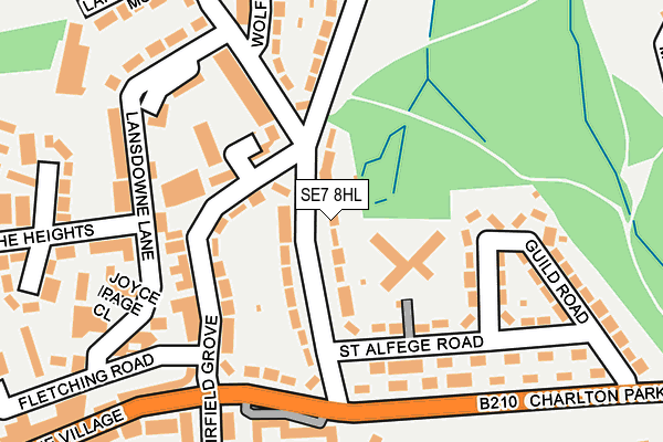 SE7 8HL map - OS OpenMap – Local (Ordnance Survey)