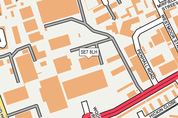 SE7 8LH map - OS OpenMap – Local (Ordnance Survey)